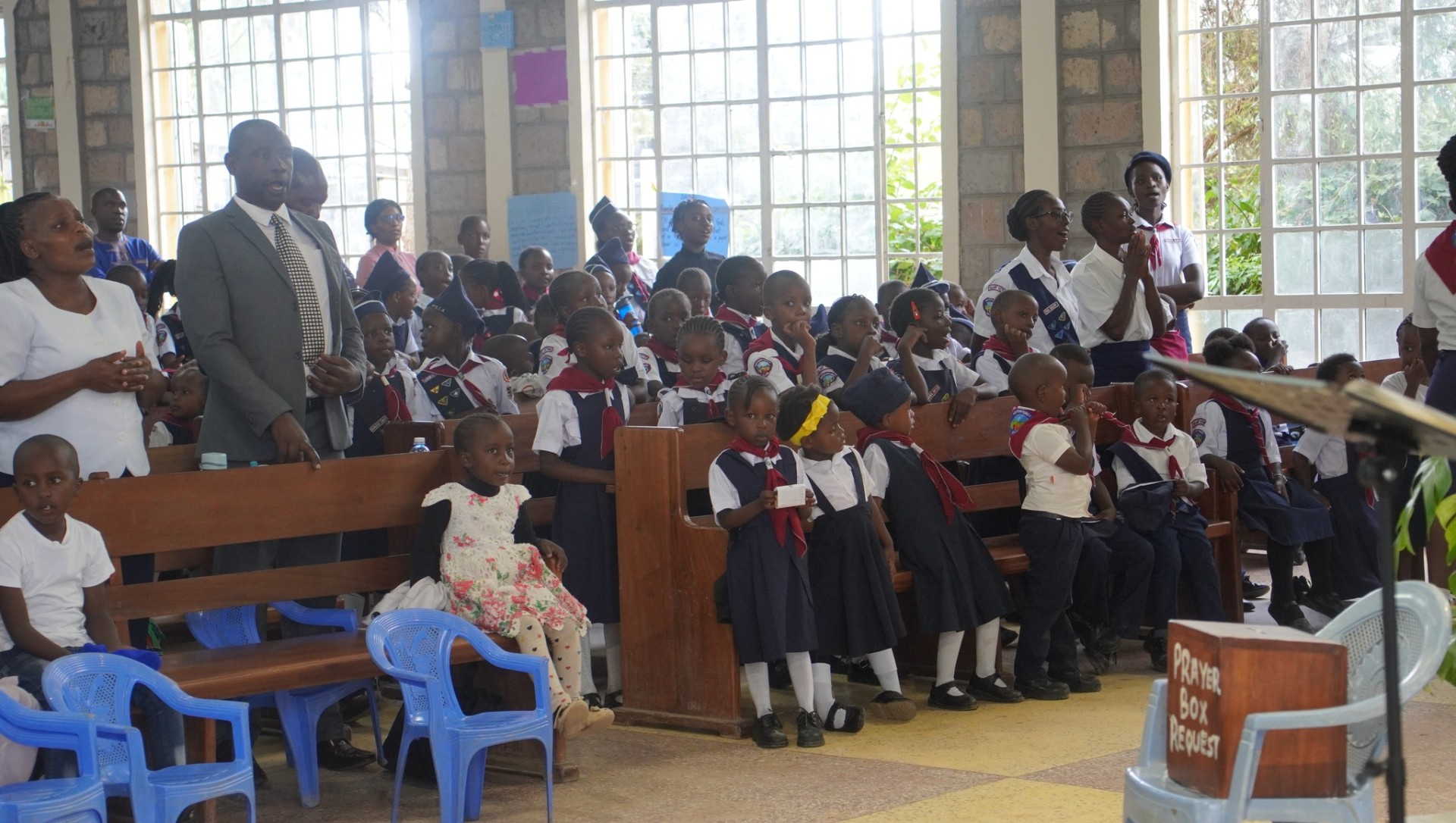 Northview SDA Church Interior with Children